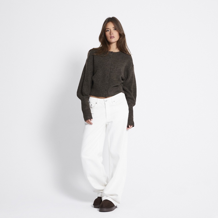 Fitted knit cardigan "Pebble"